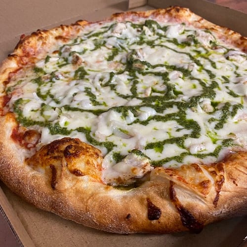 Pesto Chicken Pizza (Rectangular 16"x24").