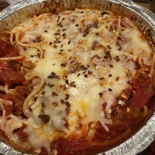 Pasta with Meat Sauce.